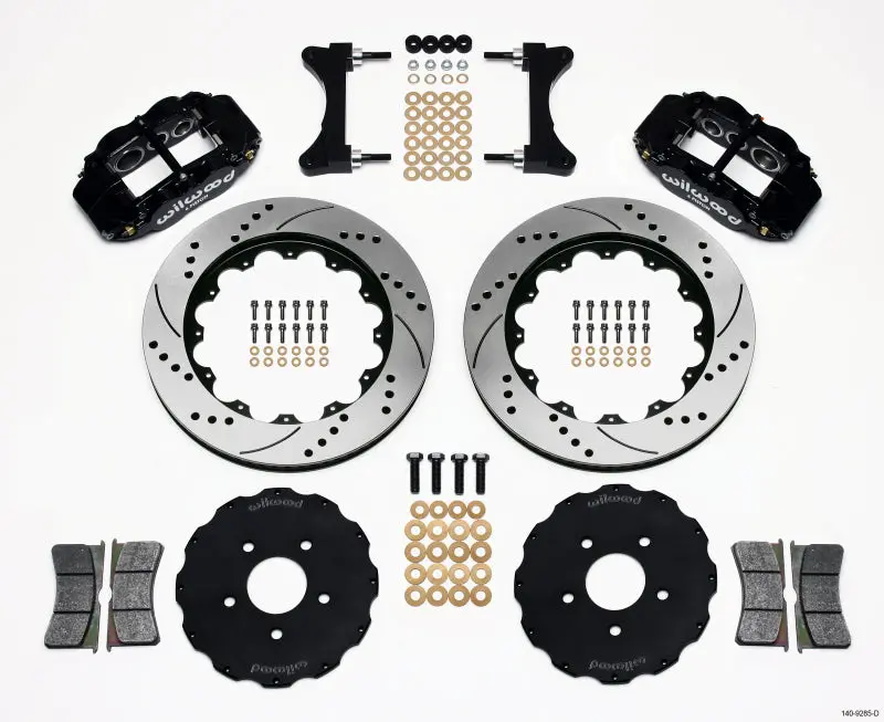 Wilwood Narrow Superlite 6R Front Hat Kit 14.00In Drilled Mitsubishi Evo Viii 1