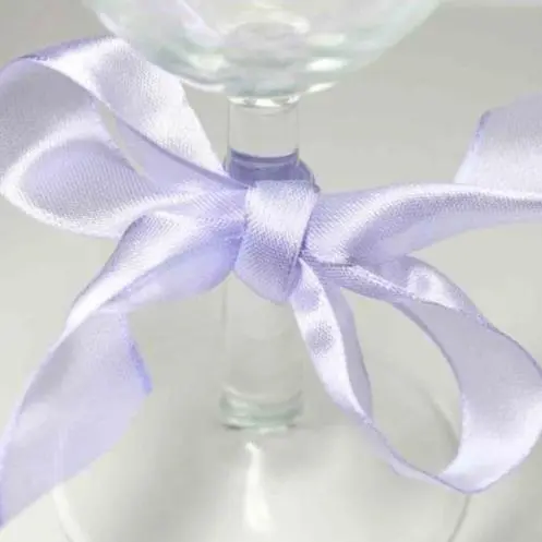 Wired Edge Organza Ribbon | Pale Lilac  | 25M Roll 1