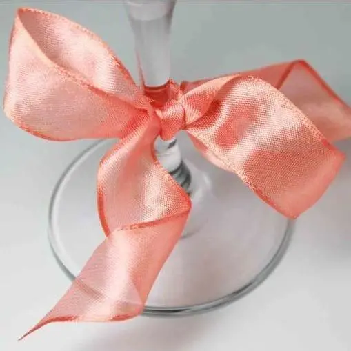 Wired Edge Organza Ribbon | Rich Salmon  | 25M Roll 1