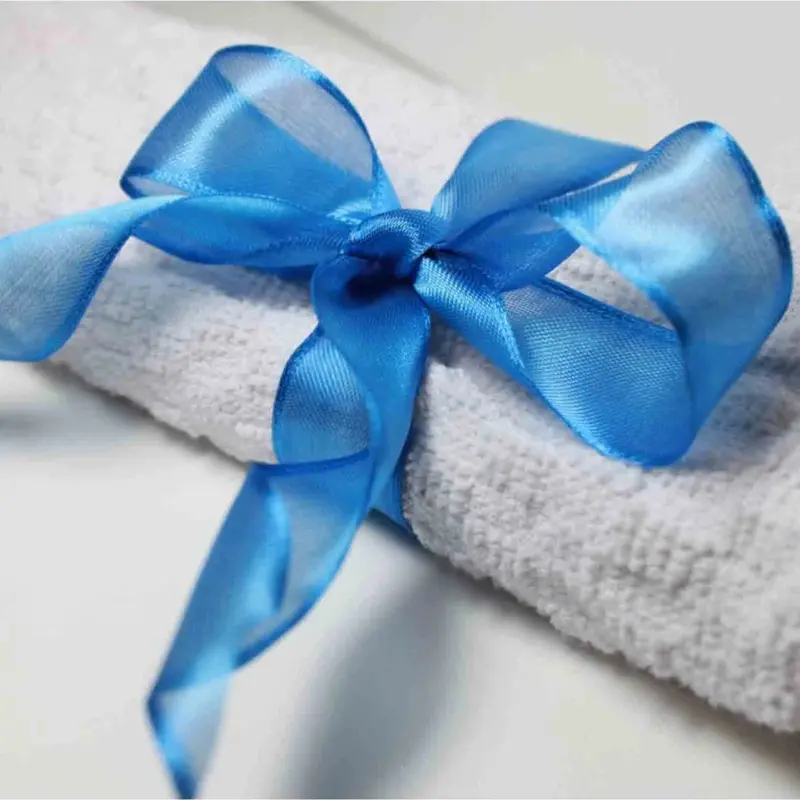 Wired Edge Organza Ribbon | Royal Blue  | 25M Roll 1