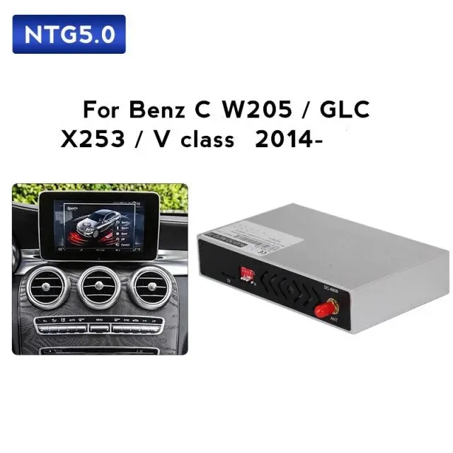 Wireless Carplay, Android Auto Box For Benz C-Class W205/Glc-Class X253/V-Class W446 2015-2021 Ntg 5.0 1