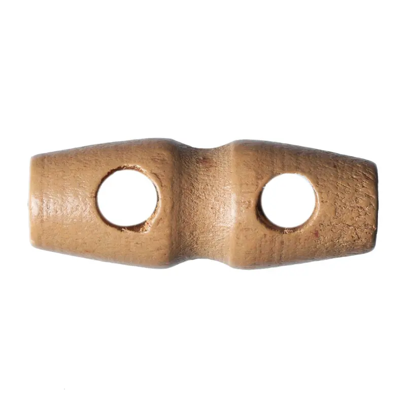 Wooden Toggle Buttons With Indent 35Mm Size 1