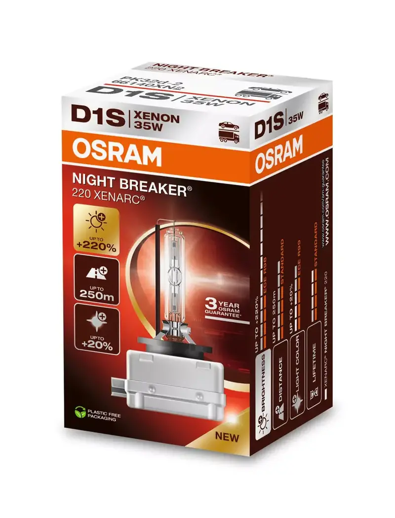 Xenon Bulb D1s Osram Night Breaker 220 Xenarc 1