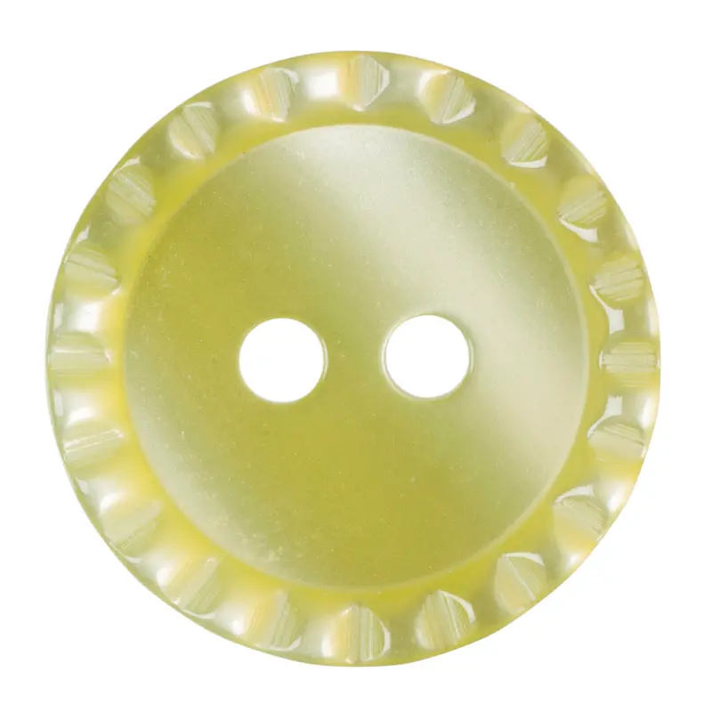 Yellow Crimped Edge Buttons 1
