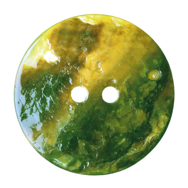 Yellow Green Shell Buttons 1