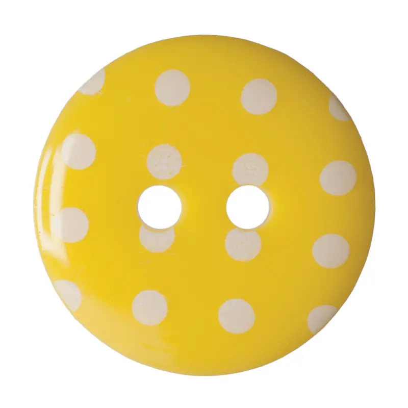 Yellow Polka Dot Buttons 1