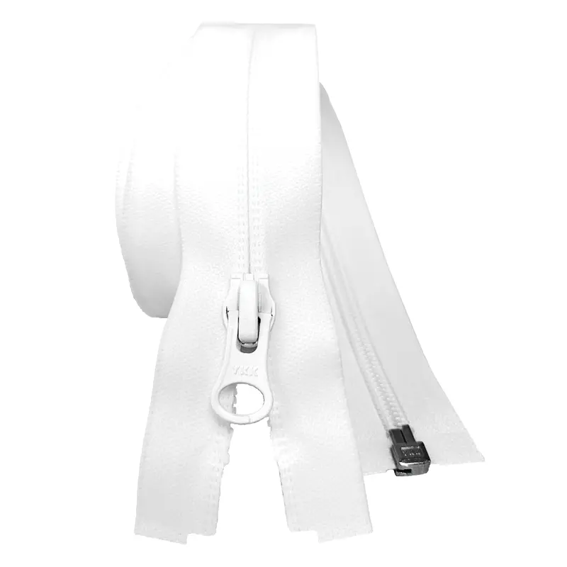 Ykk Aquaguard Water Repellent Zip | White 1