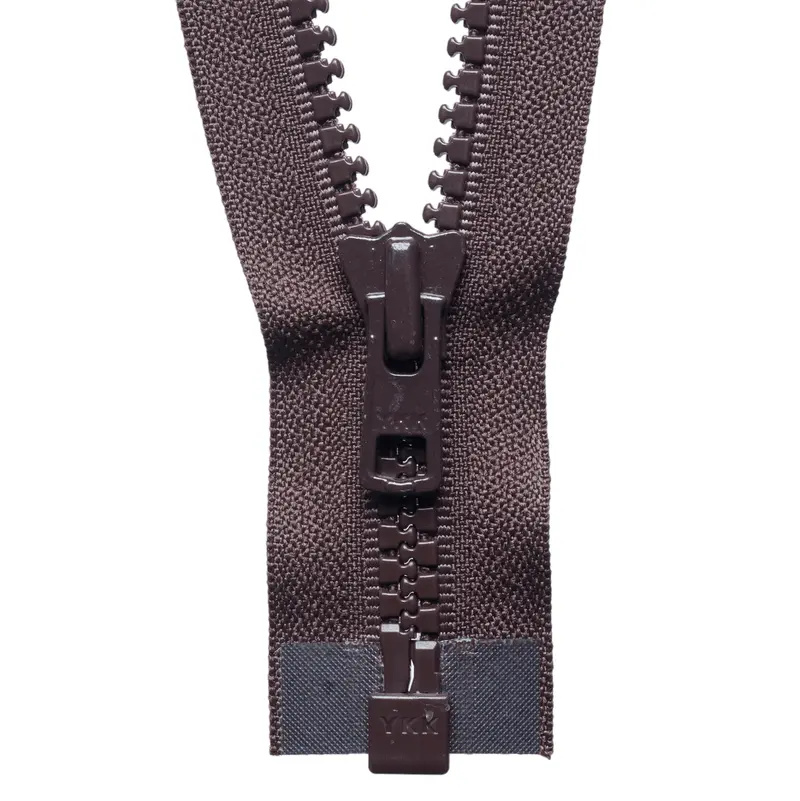 Ykk Chunky Open End Zips | Heavy | Brown 1