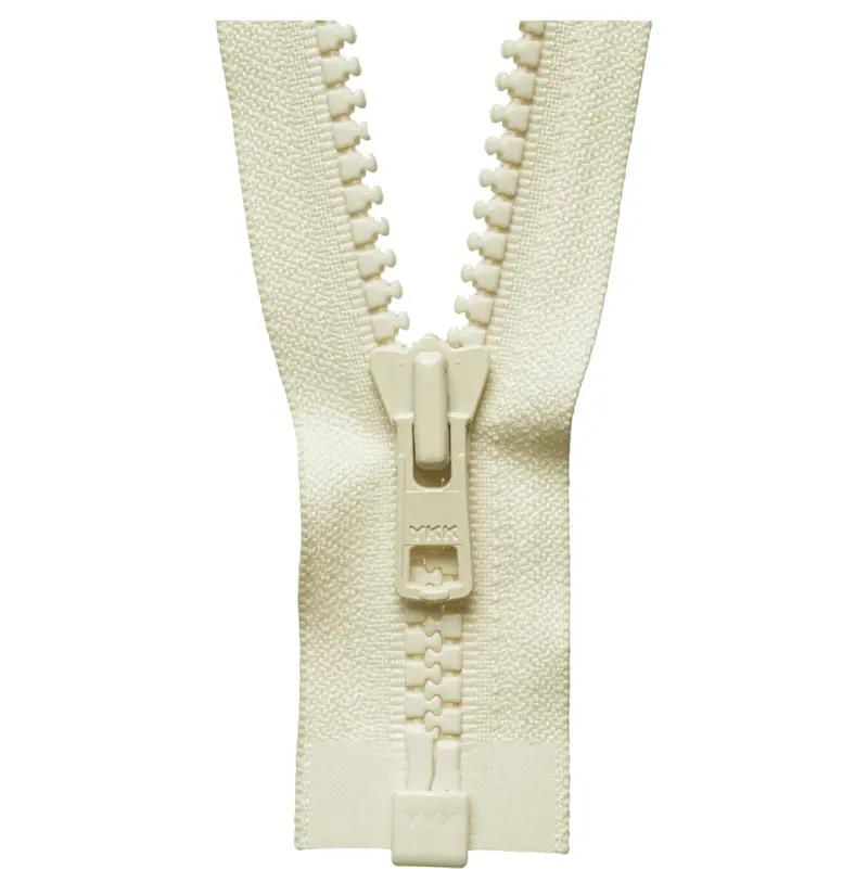 Ykk Chunky Open End Zips | Heavy | Cream 1