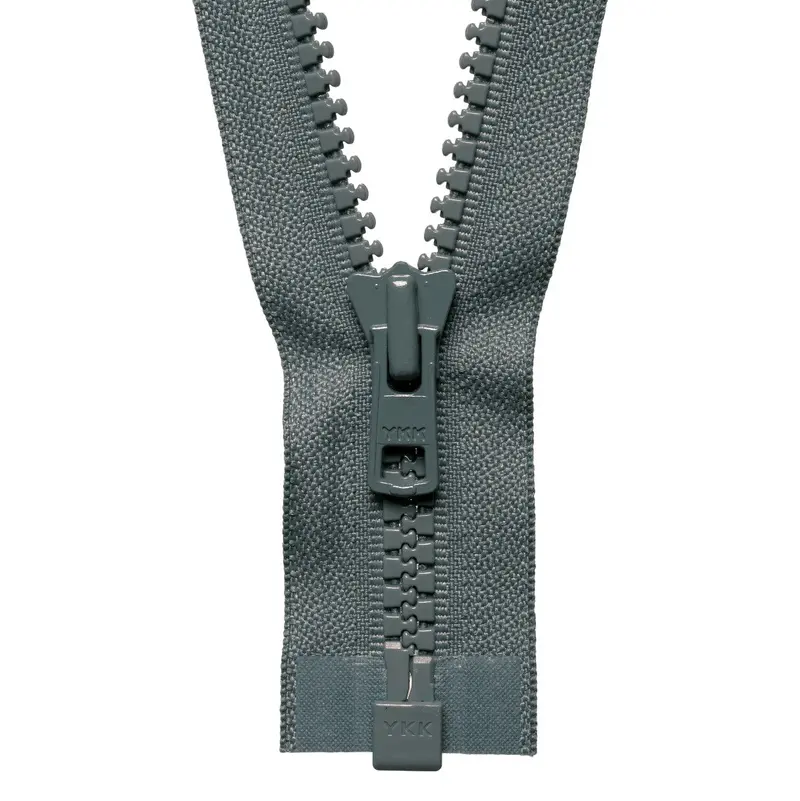 Ykk Chunky Open End Zips | Heavy | Mid Grey 1