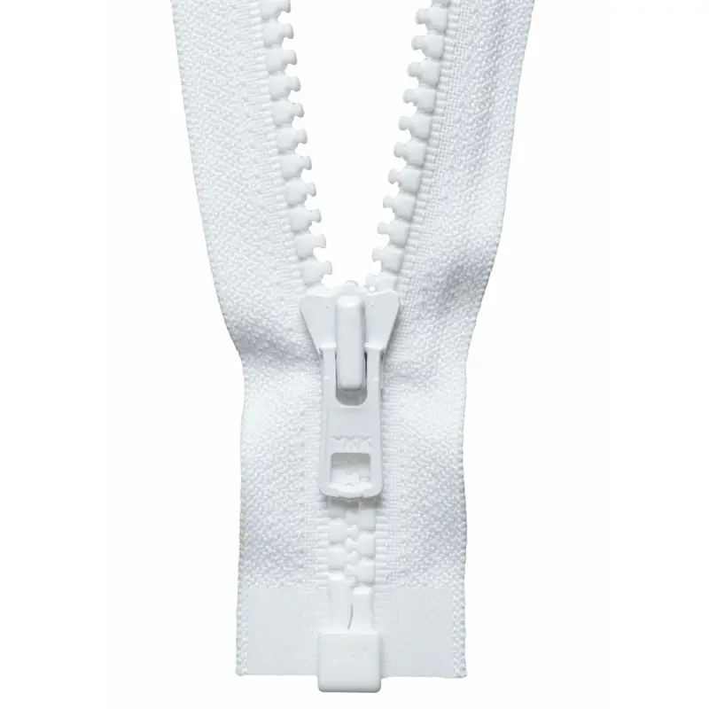 Ykk Chunky Open End Zips | Heavy | White 1