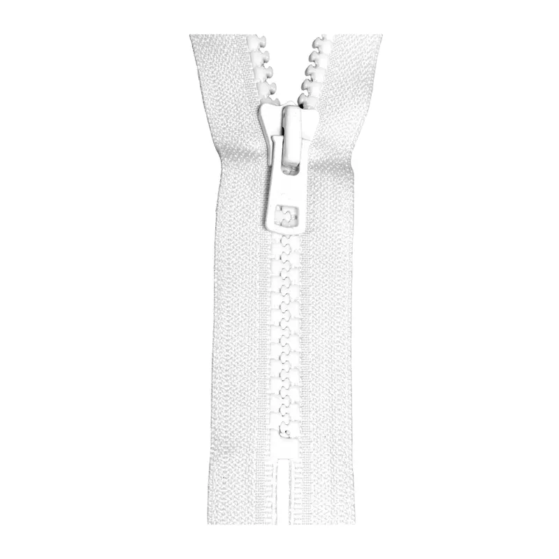 Ykk Closed End Zip - Heavy Plastic | Colour 501 White 1