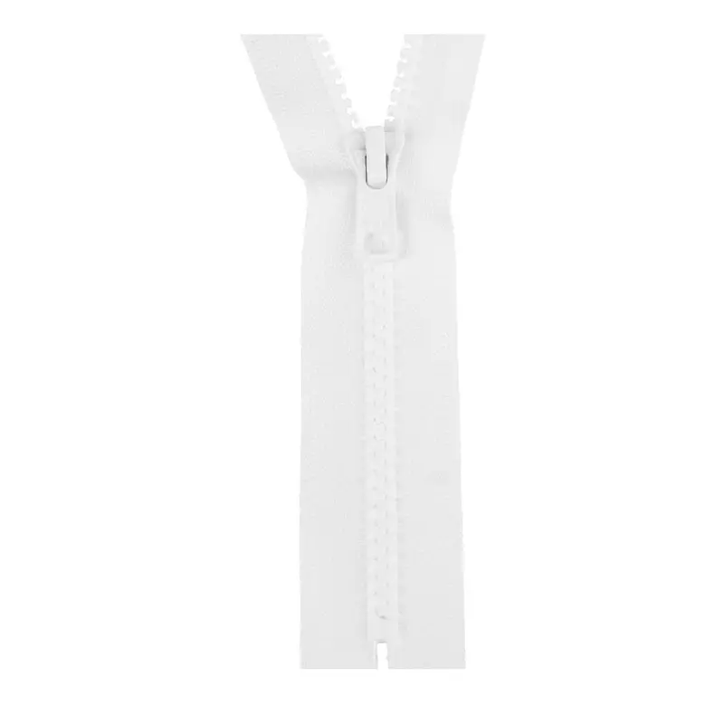 Ykk Closed End Zip - Medium Plastic | Colour 501 White 1