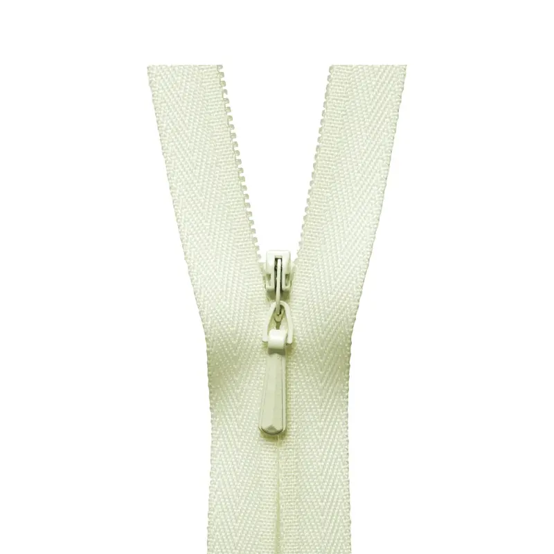 Ykk Concealed Zip - Cream 1