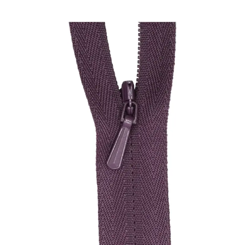 Ykk Concealed Zip Damson 1
