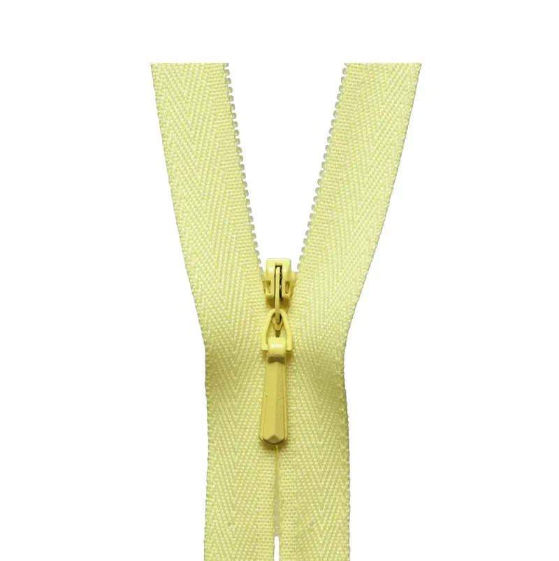 Ykk Concealed Zip Lemon 1