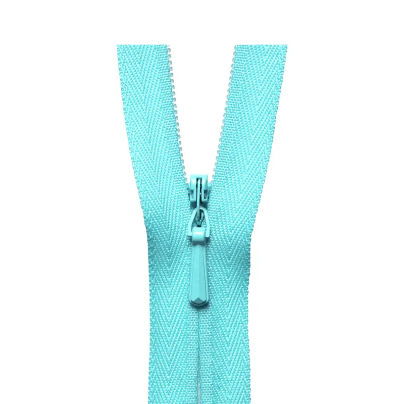 Ykk Concealed Zip Light Turquoise Blue 1