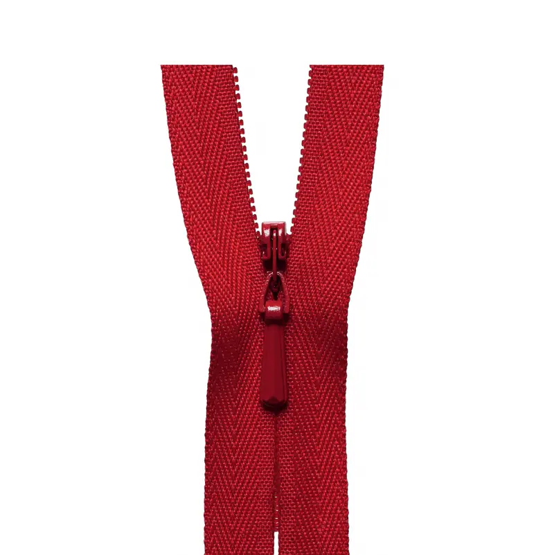 Ykk Concealed Zip - Red 1