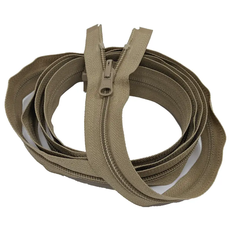 Ykk Extra Long Zips - Open Ended (Reversible) Biscuit 1