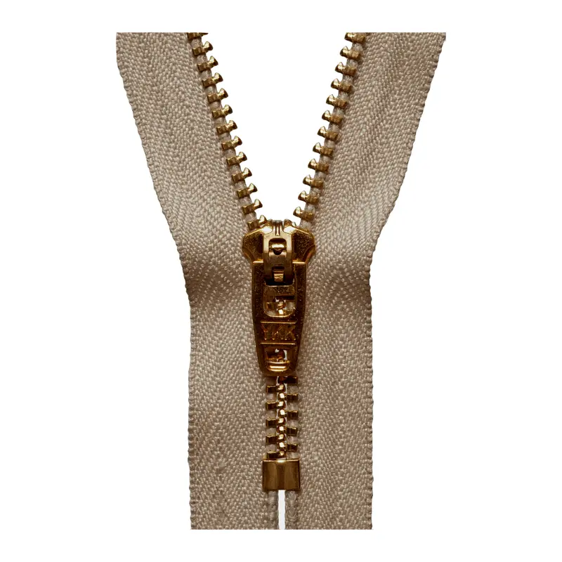 Ykk Jeans Zip - Beige 1