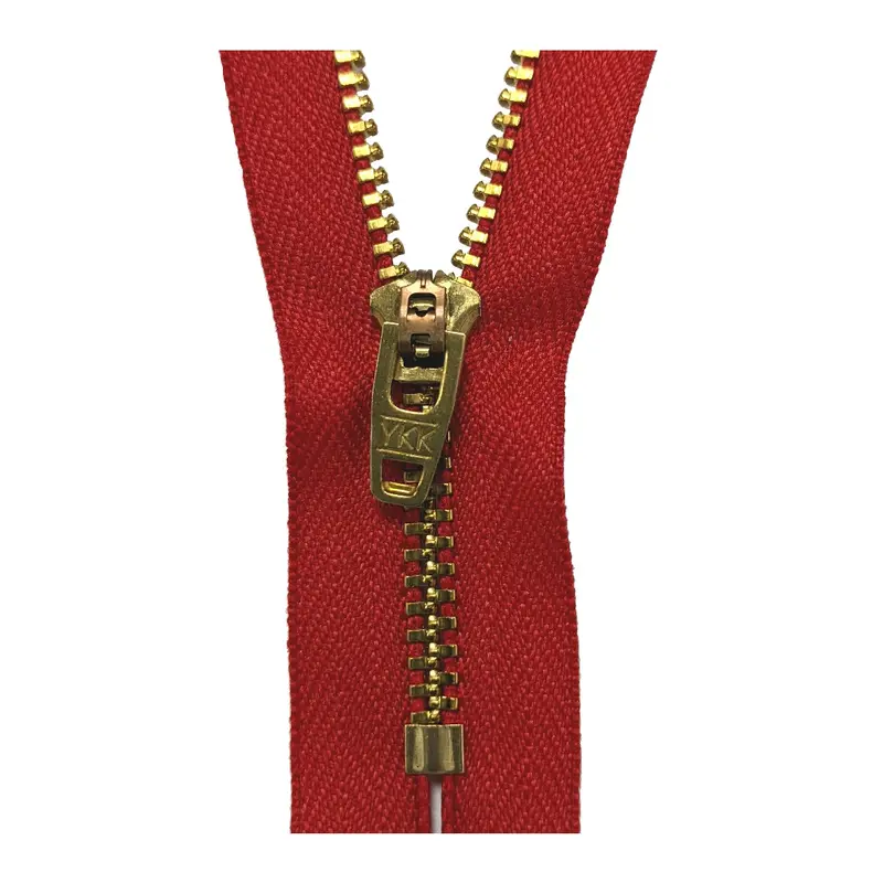 Ykk Jeans Zip - Red 1
