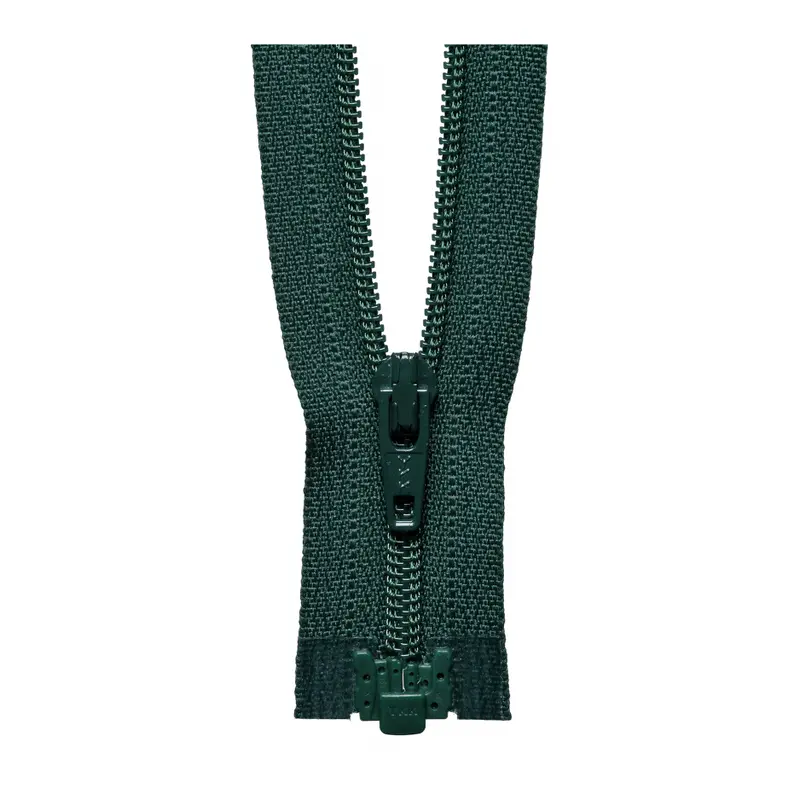 Ykk Lightweight Open End Zip | Bottle Green 1