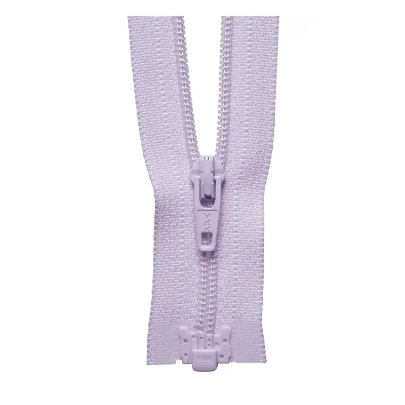 Ykk Lightweight Open End Zip | Pale Lilac 1