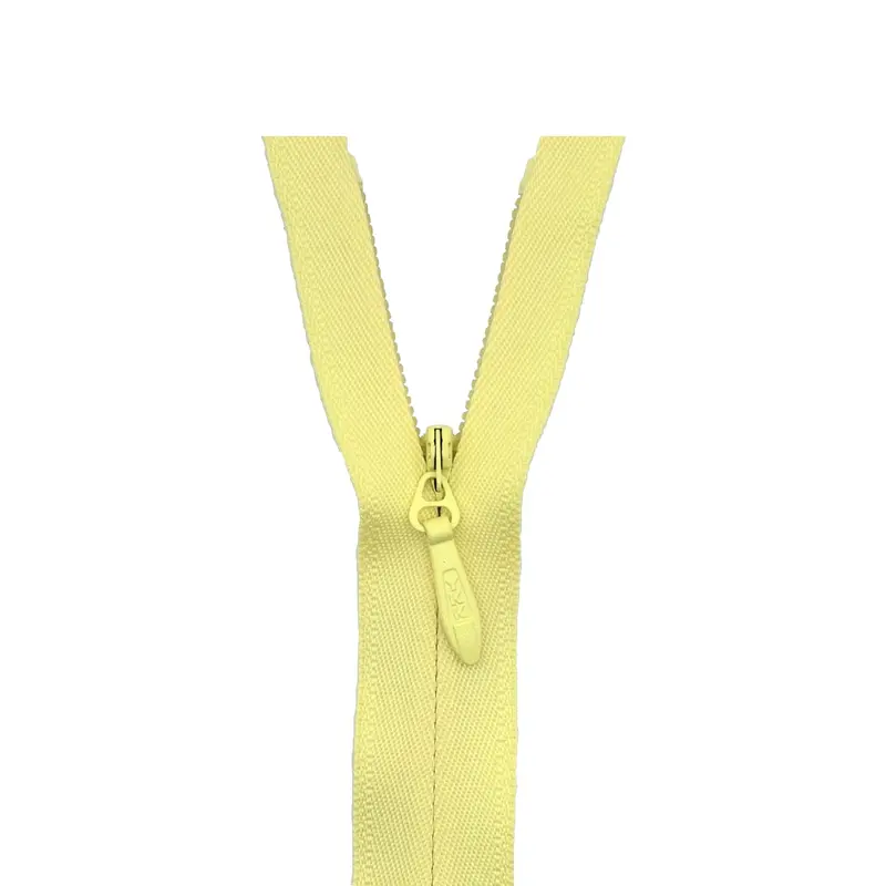 Ykk Number 5 Heavy Duty Concealed Zip Lemon 1