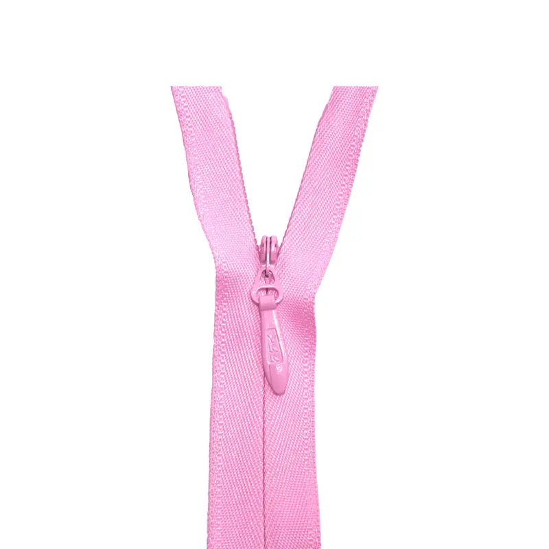 Ykk Number 5 Heavy Duty Concealed Zip Pink 1