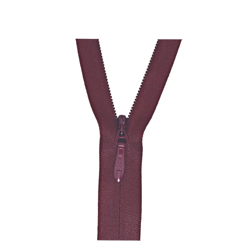 Ykk Number 5 Heavy Duty Concealed Zip Wine 1
