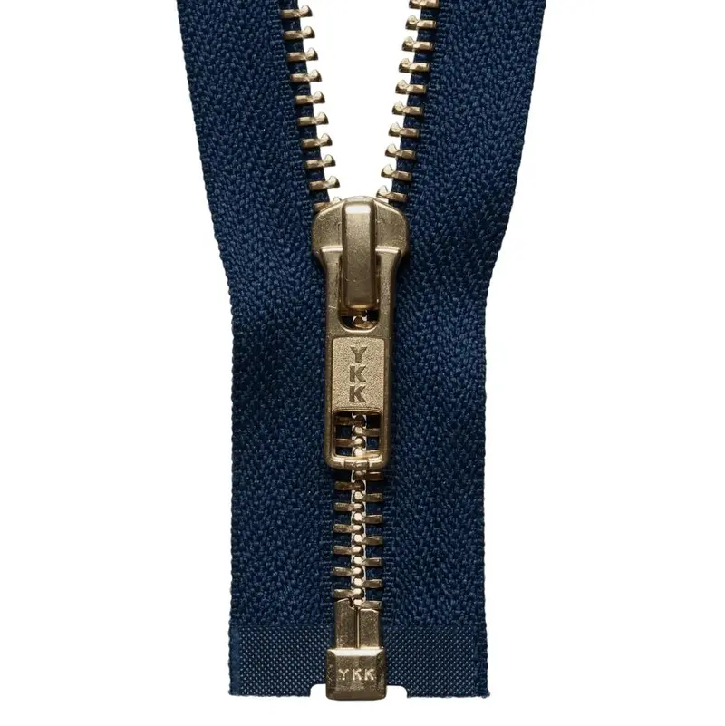 Ykk Open End Zip Gold Teeth | Navy 1