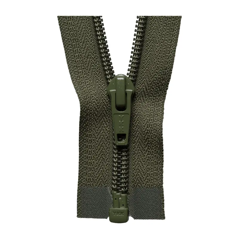 Ykk Open End Zip - Medium Nylon | Colour 566 Khaki 1