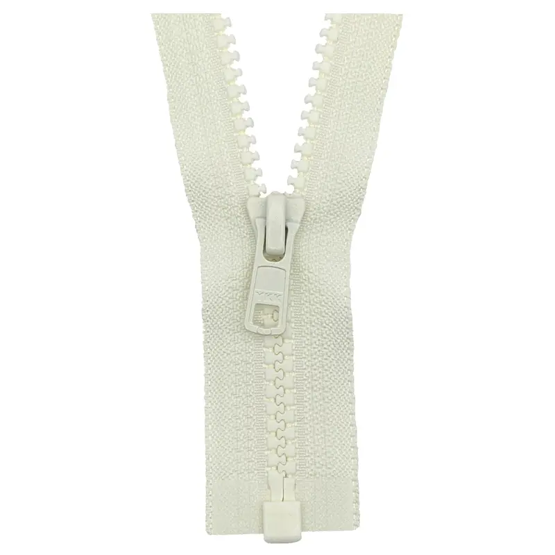 Ykk Open End Zip - Medium Plastic | Colour 502 Cream 1