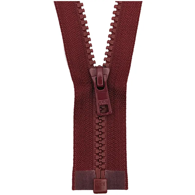 Ykk Open End Zip - Medium Plastic | Colour 527 Wine 1