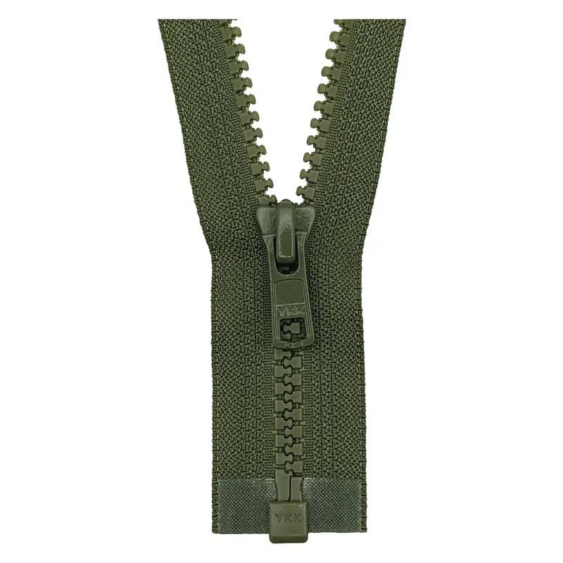 Ykk Open End Zip - Medium Plastic | Colour 566 Khaki 1