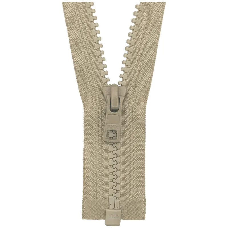 Ykk Open End Zip - Medium Plastic | Colour 572 Sand 1