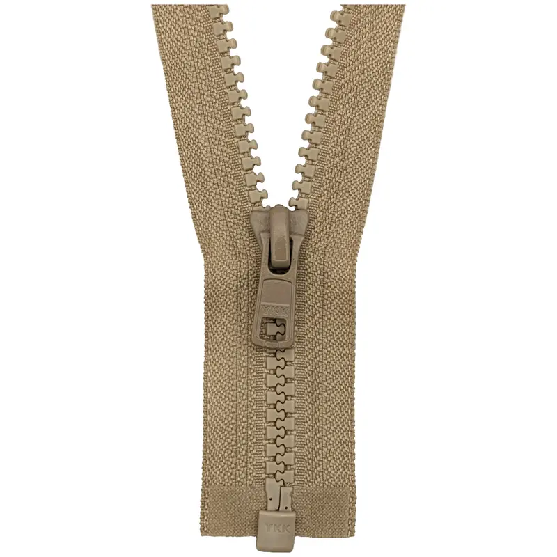 Ykk Open End Zip - Medium Plastic | Colour 573 Biscuit 1