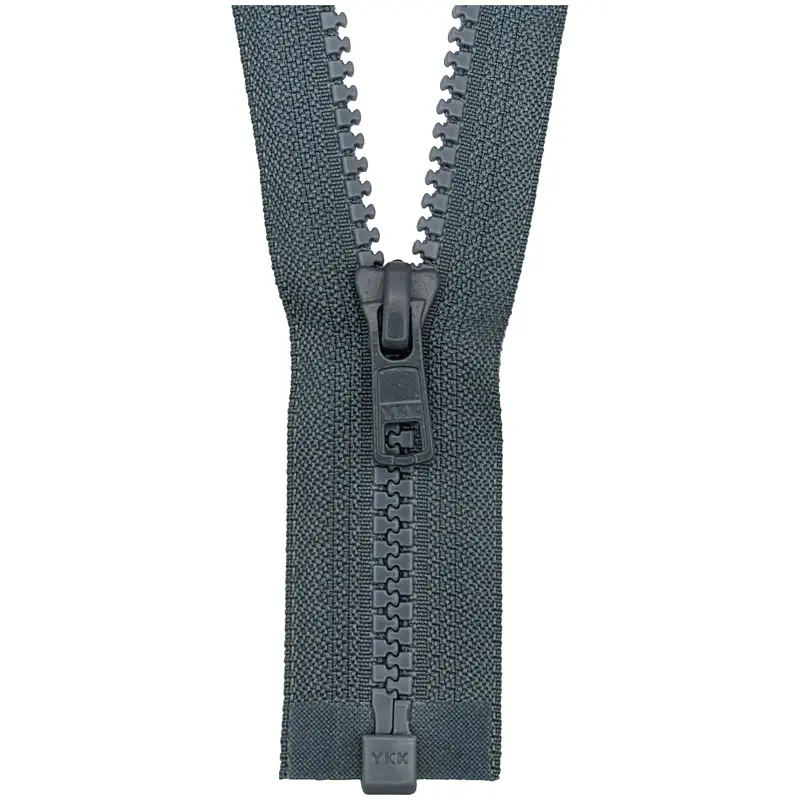 Ykk Open End Zip - Medium Plastic | Colour 578 Mid Grey 1
