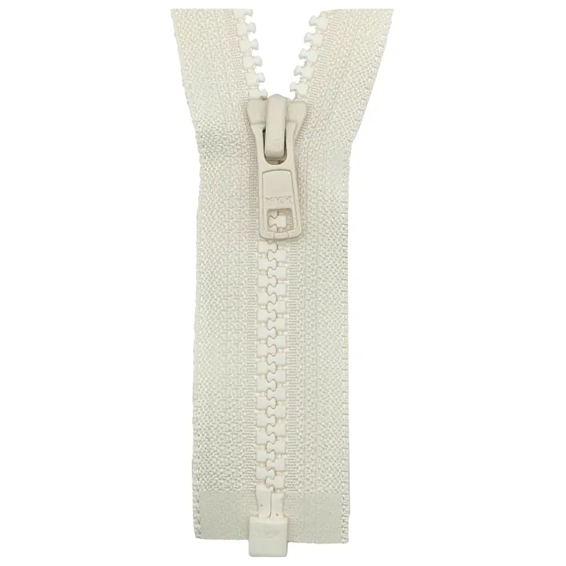 Ykk Open End Zip - Medium Plastic | Colour 841 Natural 1