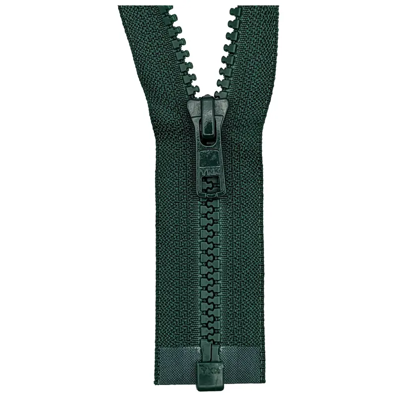Ykk Open End Zip - Medium Plastic | Colour 890 Bottle Green 1