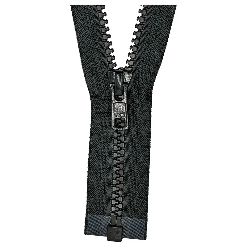Ykk Open End Zip - Medium Plastic Tooth Colour 580 Black 1