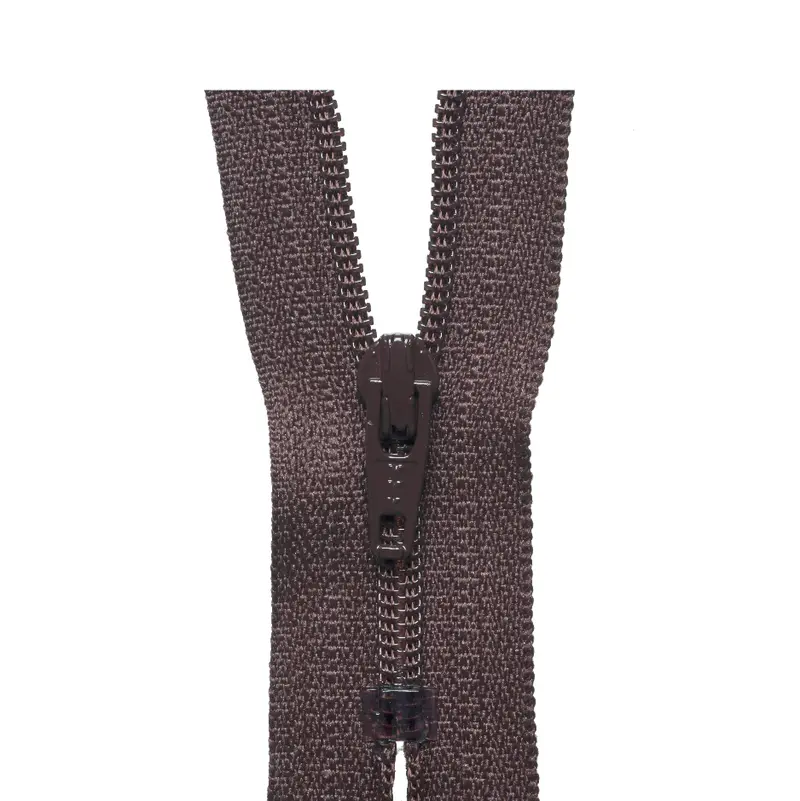 Ykk Regular Zip - Brown 1