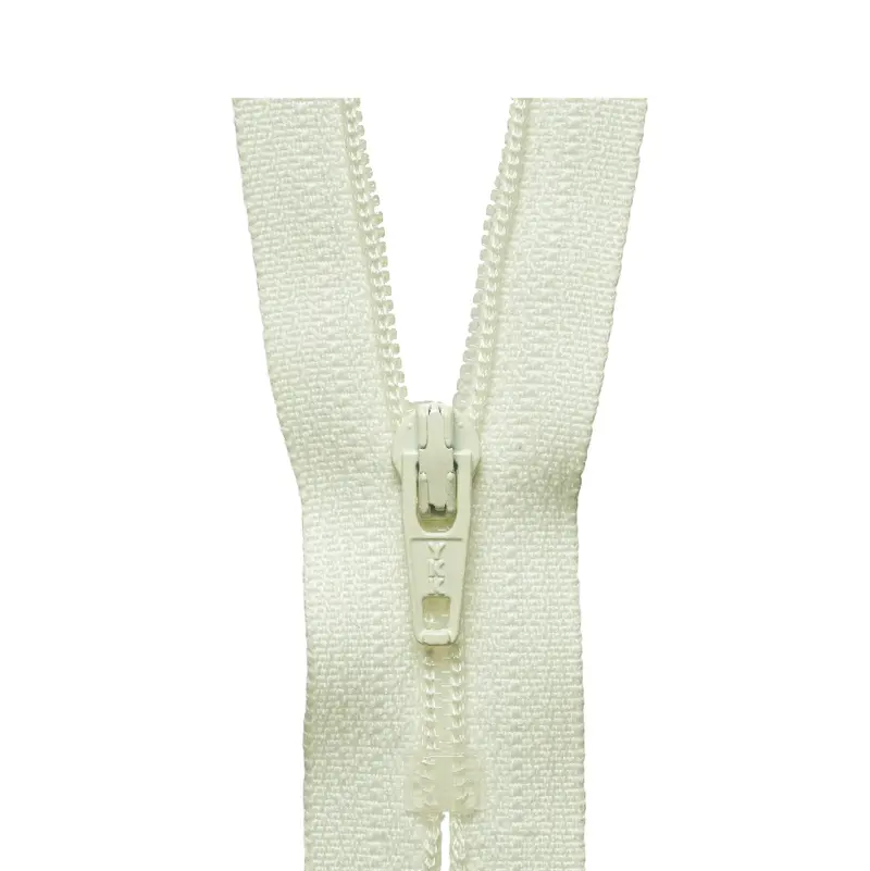 Ykk Regular Zip - Cream 1