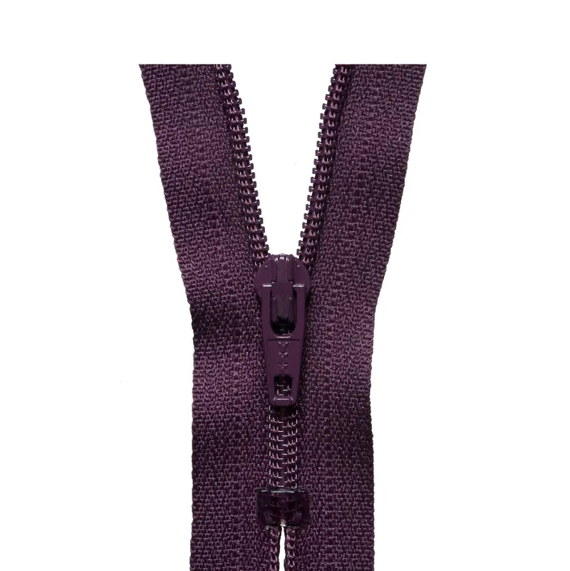 Ykk Regular Zip - Damson 1