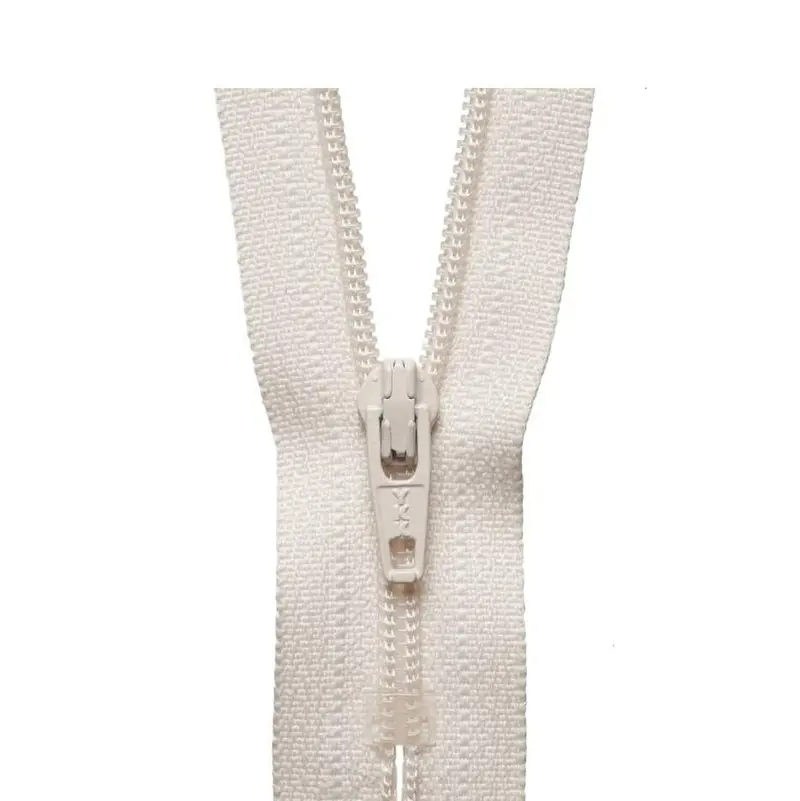 Ykk Regular Zip, Ecru 1