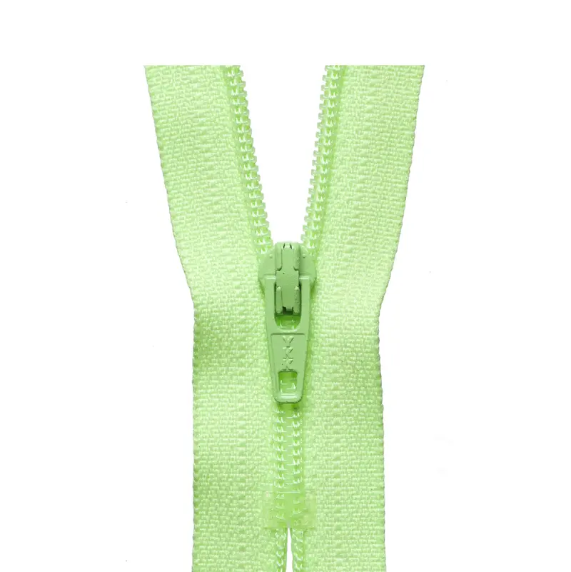 Ykk Regular Zip - Hi Vis Green 1