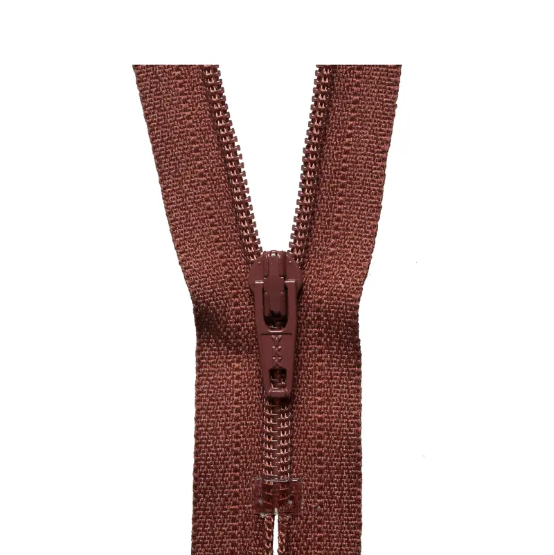 Ykk Regular Zip - Mid Brown 1