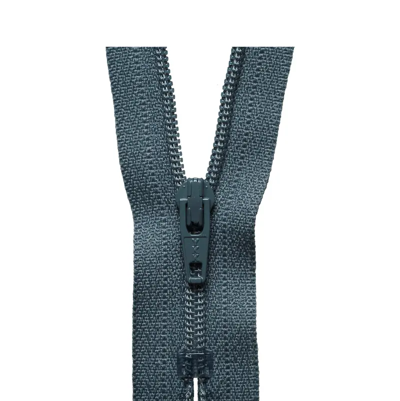 Ykk Regular Zip - Mid Grey 1