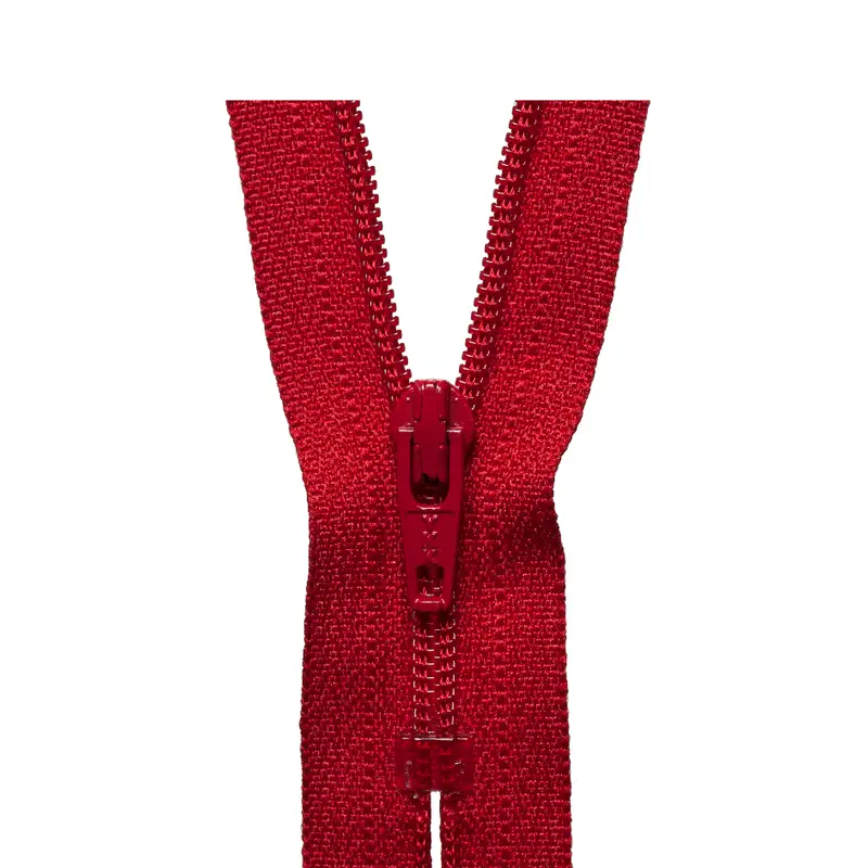Ykk Regular Zip - Red 1