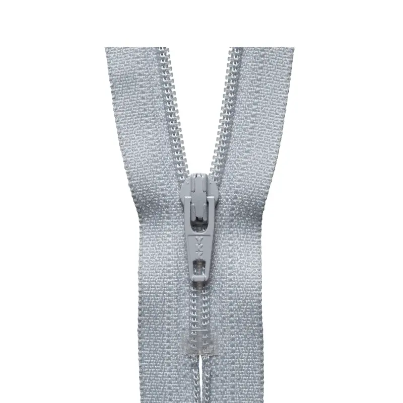 Ykk Regular Zip - Silver Grey 1